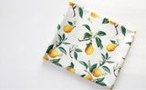 Water Color Lemon Fruits Patterned Fabric made in Korea by the Half Yard