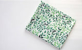 Water Color Leaf Patterned Fabric made in Korea by the Half Yard