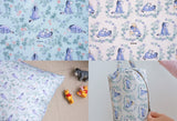 Winnie the Pooh Eeyore Pattern Fabric printed in Korea by the Half Yard