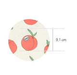 フルーツ大桃柄生地 韓国製 半ヤード DTP