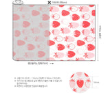 かわいいイチゴ柄の韓国製生地(半ヤードDTP)