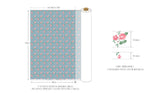 Pink Rose Flower Floral patterned Fabric made in Korea by the Half Yard