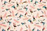 Popeye Character Oxford Fabric printed in Japan by the Half Yard