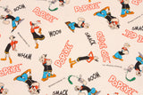 Popeye Character Oxford Fabric printed in Japan by the Half Yard