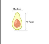 韓國半碼數位紡織印花酪梨水果圖案布料