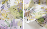 Wild Flowers Floral Patterned Lawn Fabric made in Korea by the Half Yard