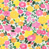 フローラルガーデンサニーフラワー柄生地 韓国製 半ヤード DTP