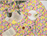 フローラルガーデンサニーフラワー柄生地 韓国製 半ヤード DTP