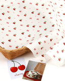 Fruits Cherry patterned Fabric made in Korea by the Half Yard DTP