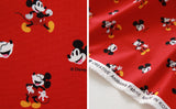 Disney Mickey Cotton Antibiosis Fabric printed in Korea by the Half Yard