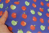 かわいい笑顔のリンゴ柄の韓国製生地 半ヤード DTP