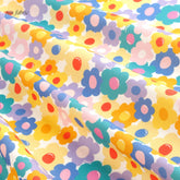 Colorful Flower Patterned Fabric, Cute, Kids, Sewing, Quilt made in Korea by Half Yard