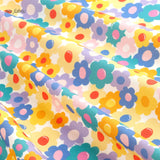 カラフルな花柄の生地、かわいい、子供用、裁縫、キルト、韓国製、ハーフヤード