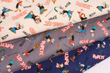 Popeye Character Oxford Fabric printed in Japan by the Half Yard