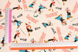 Popeye Character Oxford Fabric printed in Japan by the Half Yard