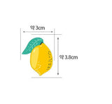 Lemon Fruits Cotton Fabric made in Korea by the Half Yard