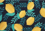 Lemon Fruits Cotton Fabric made in Korea by the Half Yard