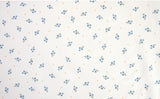 Organic Cotton 30s Chick and Forget me not Flower Patterned Fabric printed in Korea by the Half Yard