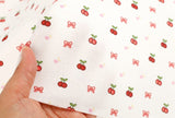 Fruits Cherry patterned Fabric made in Korea by the Half Yard DTP