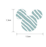 Disney Mickey Mouse 60s Asa Cotton Fabric Made in Korea by the Half Yard 18" x 57" ( 45 cm x 144 cm)