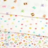 Gumi Jelly Bear Candy Patterned Fabric, Cute, Kids, Sewing, Quilt made in Korea by Half Yard