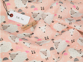 Pink Sheep Animal Patterned Fabric made in Korea by the Half Yard