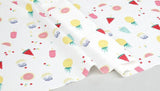 Dissert Fruits Ice candy Pineapple Orange Patterned Fabric, Cute, Kids, Sewing, Quilt made in Korea by Half Yard
