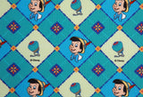 Disney Retro Pinocchio Character Cotton Fabric made in Korea by the Half Yard