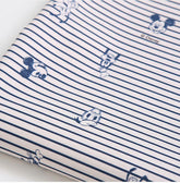 ディズニー ミッキーマウス ドナルドダック ストライプ柄生地 韓国で半ヤード単位でプリント