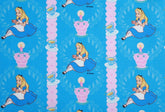 Disney Alice in Wonderland Tea Time Fabric printed in Korea by the Half Yard