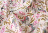 Cactus Flower Donkey Animal Patterned Fabric made in Korea by the Half Yard
