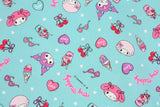 My Melody Kuromi My Sweet Piano Character Dessert Oxford Fabric printed in Japan by the Half Yard