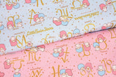 Sanrio Little Twin Stars Kiki&Lala Character Oxford Fabric printed in Japan by the Half Yard
