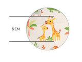 Cute Animal Savanna Lion Giraffe Alligator patterned Fabric made in Korea by the Half Yard