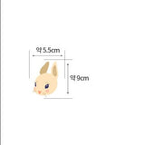 Wild Flowers Rabbit Bunny Patterned Lawn Fabric made in Korea by the Half Yard 18" x 54"