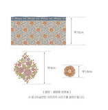 Vintage Flower Ethnic Patterned Fabric made in Korea by the Half Yard