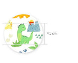 Cute Dinosaur Kawaii Dino Patterned OEKO-TEX Fabric made in Korea by the Half Yard