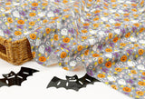 Halloween Pumpkin Ghost Candy Patterned OEKO-TEX Fabric made in Korea by the Half Yard