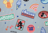 Disney Mickey Mouse Blue Label Cotton Fabric printed in Korea by the Half Yard