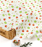 リンゴのフルーツ柄のOEKO-TEX®生地、韓国製、半ヤード単位