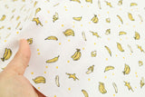 Banana Fruits patterned OEKO-TEX® Fabric, Made in Korea by the Half Yard
