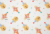 Winnie the Pooh Character Birthday Antibiosis Cotton Fabric made in Korea by the Half Yard