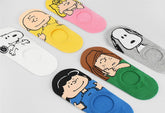 Snoopy Peanuts Hands UP Patterned No Show Socks 6Pairs Set Women's Socks made in Korea