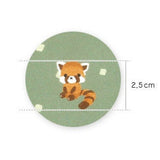 Animal Red Panda Lesser Panda patterned OEKO-TEX® Fabric, Made in Korea by the Half Yard