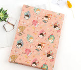 Pretty Flower Hooded Girls patterned OEKO-TEX® Fabric, Made in Korea by the Half Yard