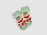 Japan Animation Crayon Shin Chan Patterned Low Cut Socks Women's Socks made in Korea