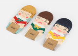 Pretty Girl Patterned Low Cut Socks Women's Socks made in Korea