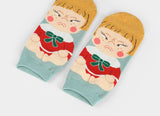 Pretty Girl Patterned Low Cut Socks Women's Socks made in Korea