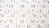 Animal Cute Lion patterned Fabric made in Korea by the Half Yard
