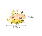 Floral Garden Yellow Flower Sweet Bouquet Fabric made in Korea 45cm by 110cm or 18" by 43" by the half yard